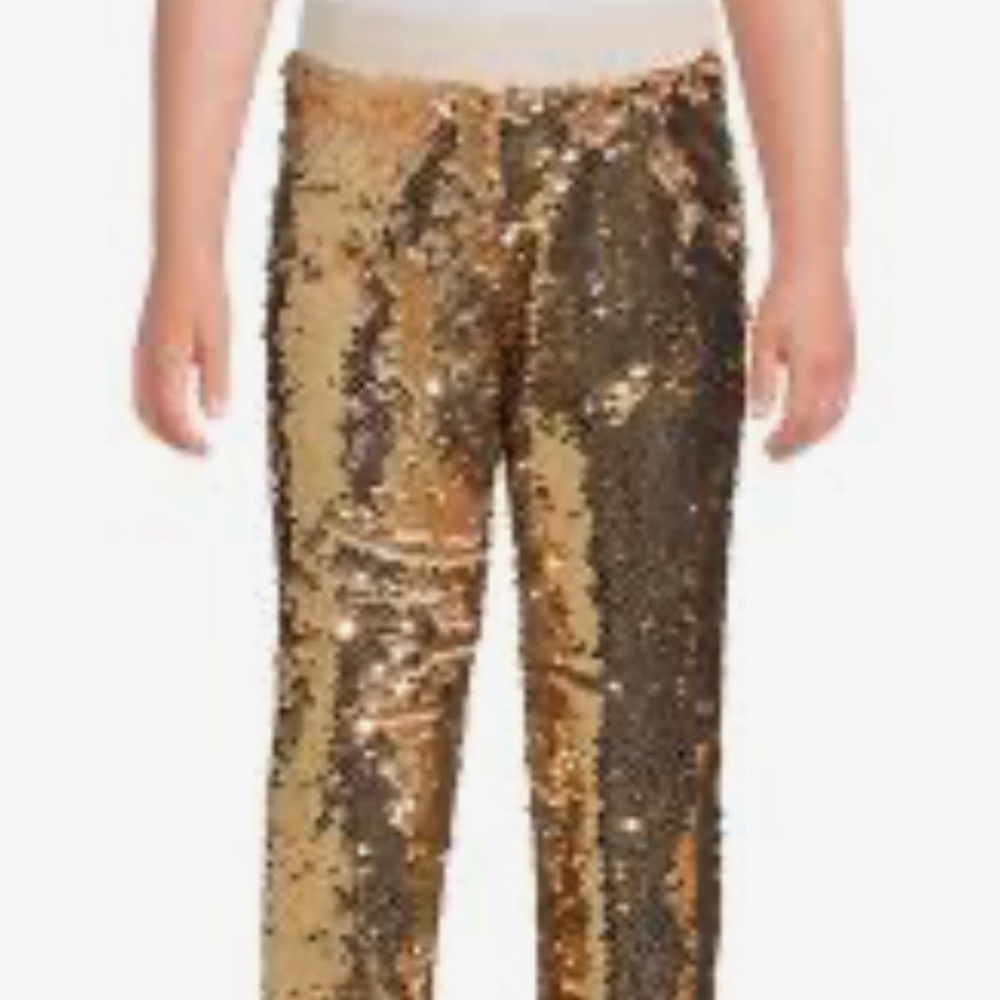 365 Kids Garanimals Girls Sandshell Sequin Joggers Size 6,NEW